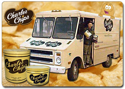 Charles Chips delivery image with cans