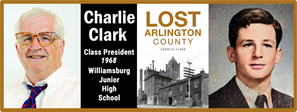 collage of images with charlie clark - our man in arlington
