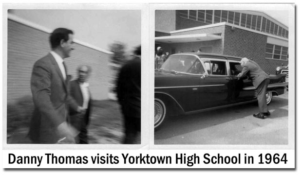 pictures of danny thomas at Yorktown High School in 1964