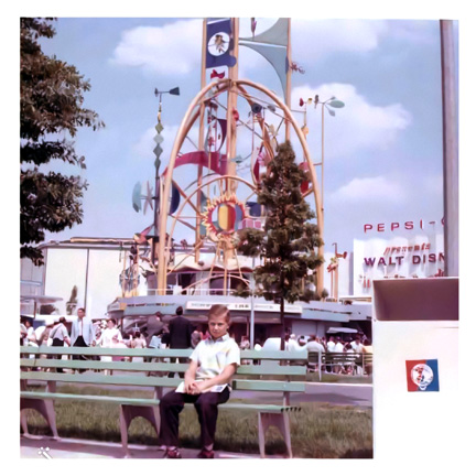 photo of Larry Lachance at the New York Worlds Fair in 1964