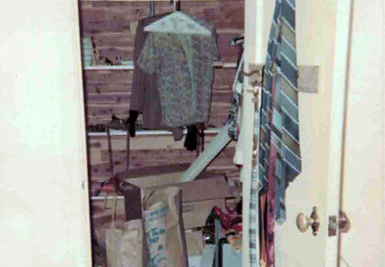photo of messy closet