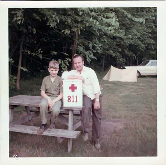 photo of Larry Lachance and Bill Lachance in 1965