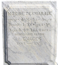 Marine Desmarais Headstone