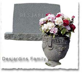 Desjardins Family Headstone