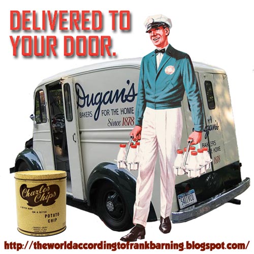 Dugan’s Bakery Delivery Truck with Milkman, and Charles Chips delivery to your door