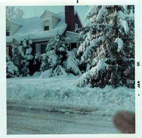 Christmas Snowstorm on George Mason Drive<br>Winter 1967