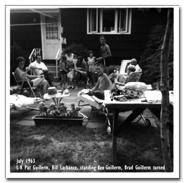 Page Drive neighborhood party at the Guillerms house in Oakland in 1963