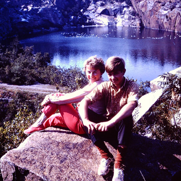 Larry Lachance and Betty Lachance<br>On The Rocks - On Vacation