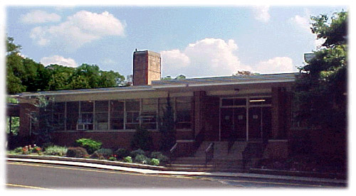 The Heights School, Oakland, New Jersey. The front of the building