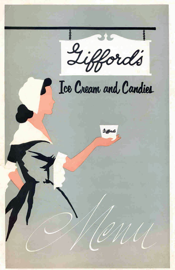 Giffords Ice Cream - Menu<br><i>image found online</i>