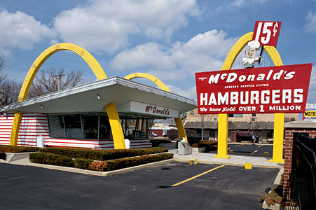 Mcdonalds - much like the one in Halls Hille  in the 60's<br><i>image found online</i>