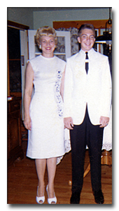 Paul Lachance with Mom, Ann Lachance, on Graduation Day 1962